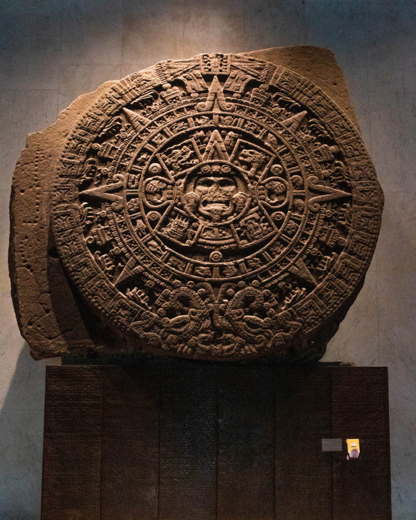 aztec art in museo de antropologia, one of many must-visit museums in Mexico city, CDMX