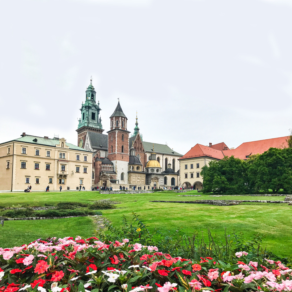 Wawel Castle Courtyard in Krakow, Poland
